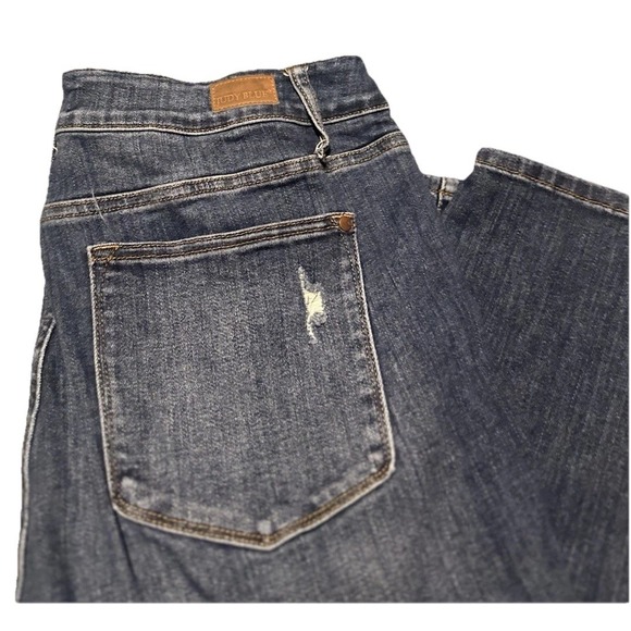 Judy Blue High Rise Distressed Straight Jean Stretch Plus Size 18W - Picture 9 of 9